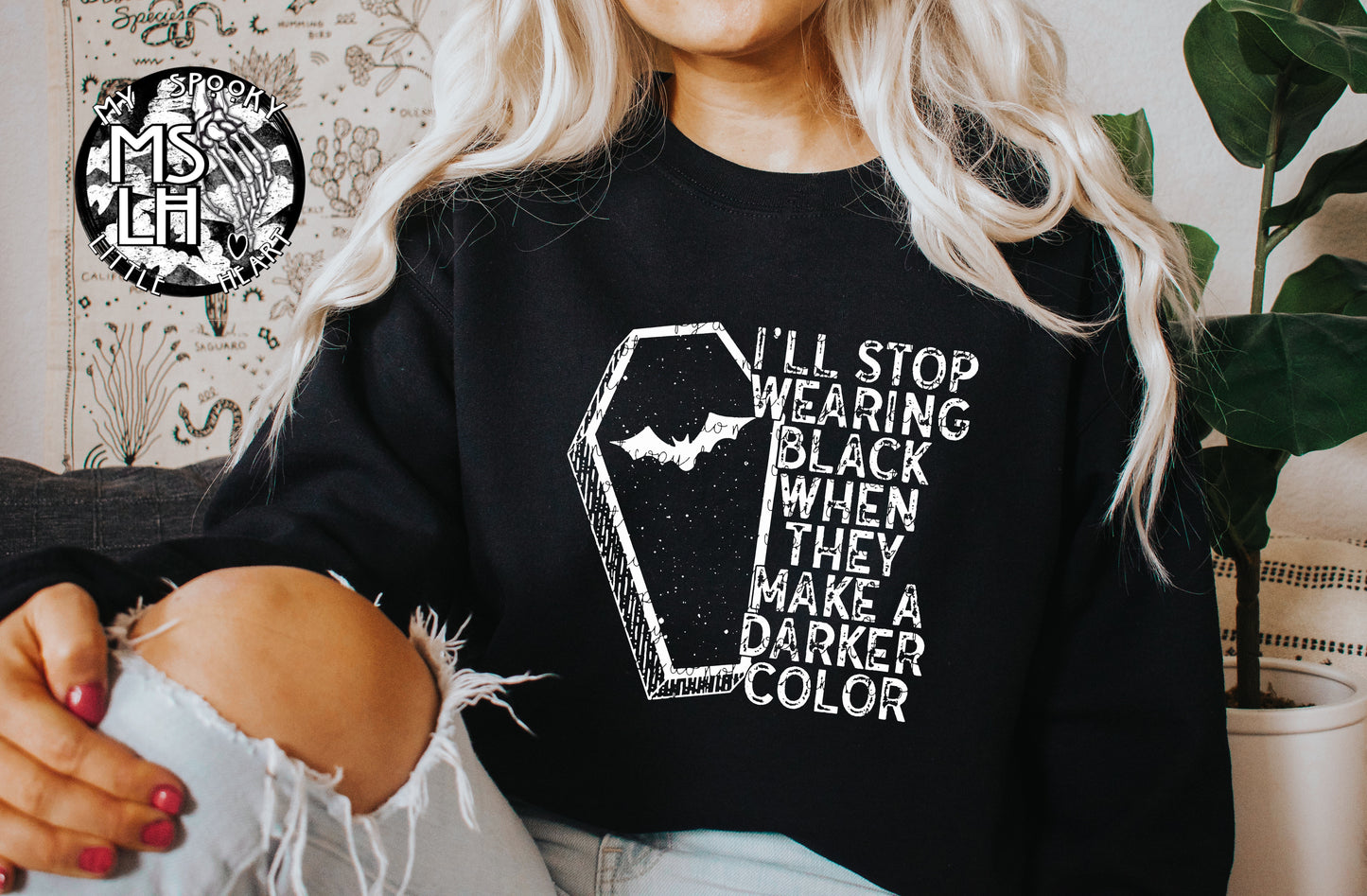 I'll Stop wearing black when they make a darker color