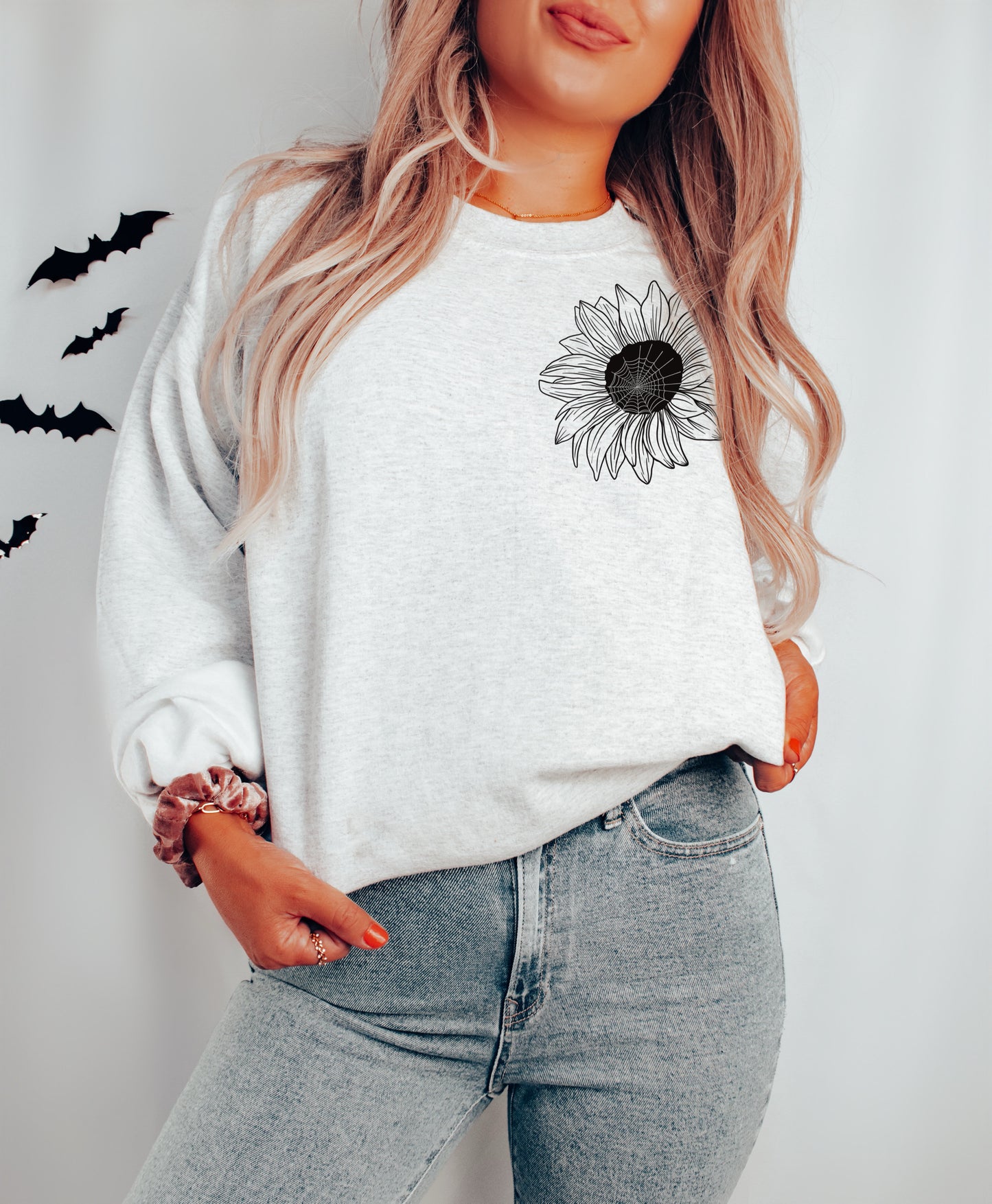 Sunflower Spooky Babe + Pocket (2 PNG Files)
