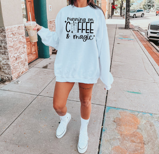 Running on Coffee and Magic PNG File