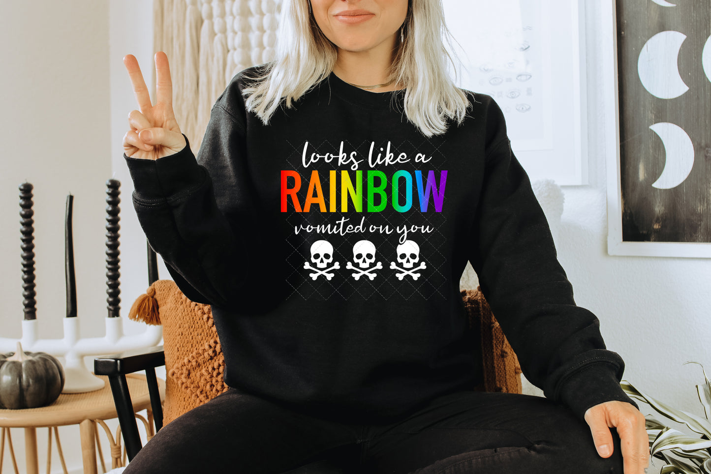 Looks Like a Rainbow Vomitted on you (3) PNG Files