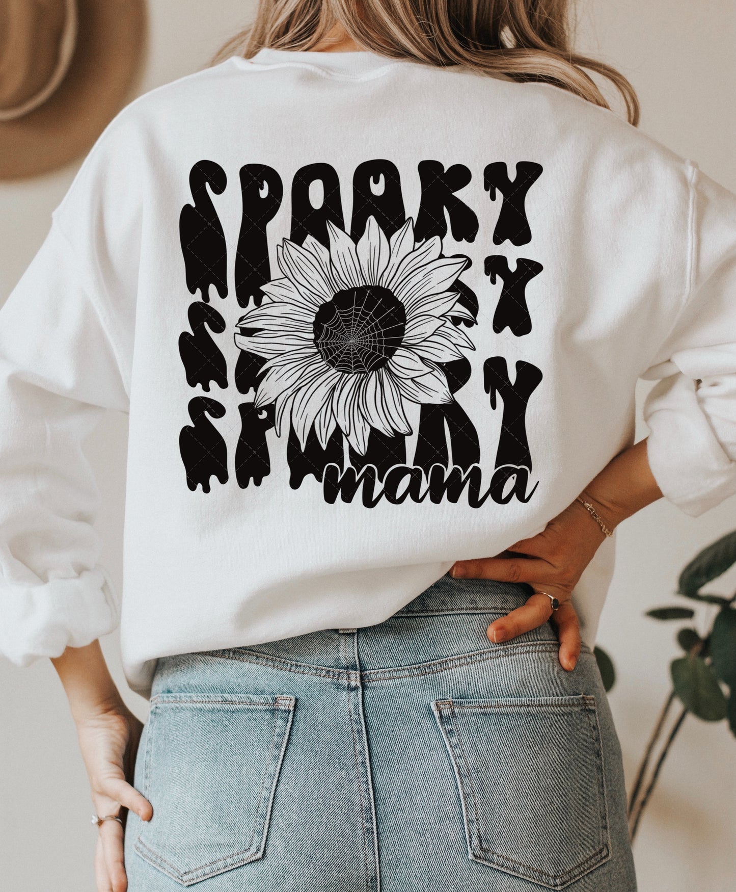 Sunflower Spooky Mama + Pocket (2 PNG Files)