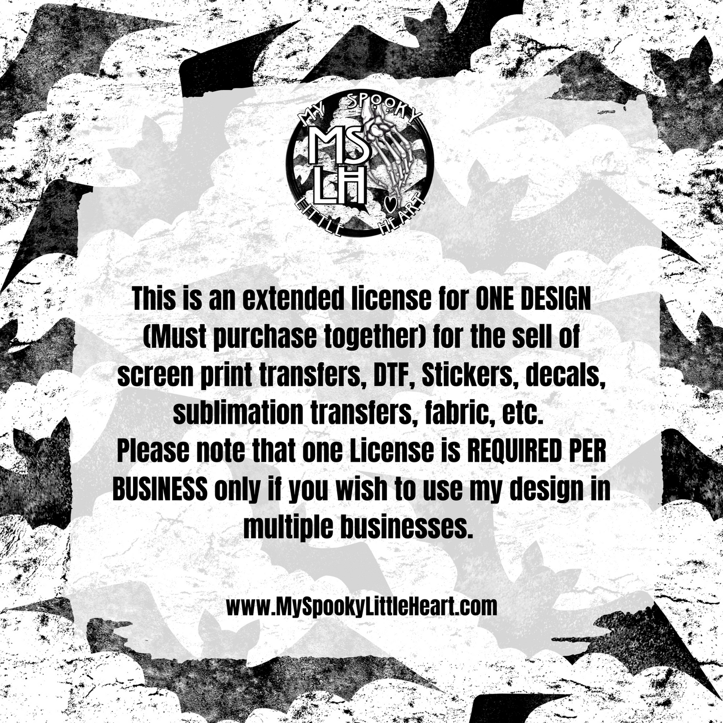 License for ONE SINGLE design