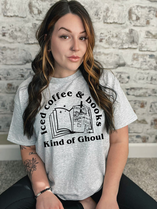 Iced Coffee and Books kind of Ghoul PNG File