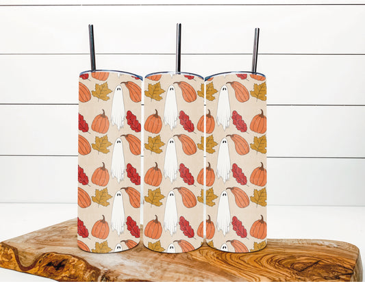 Fall Ghost 20oz Tumbler Wrap