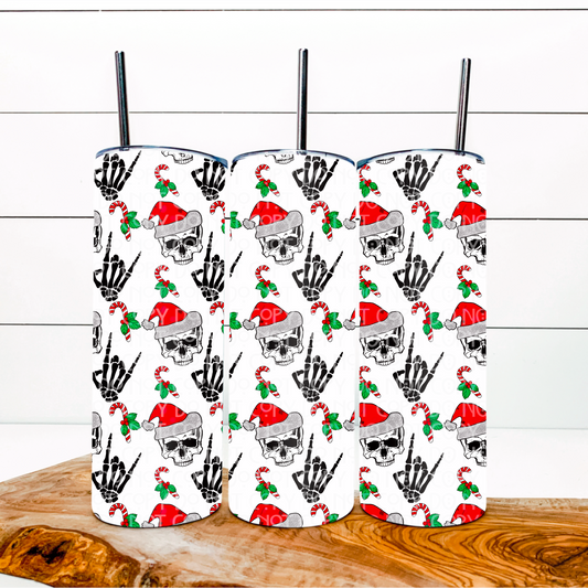 Christmas Skellie 20oz Tumbler Wrap