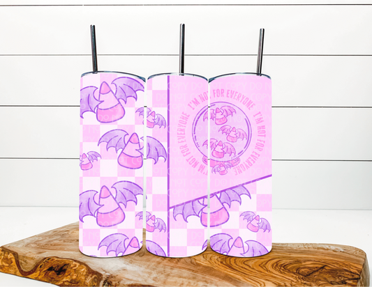 Pastel I'm not for Everyone 20oz Tumbler Wrap