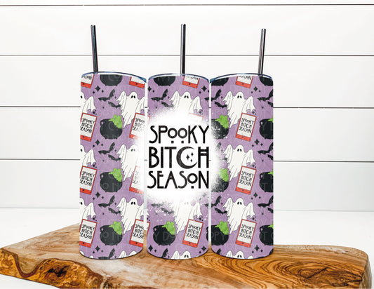 Spooky Bitch Season 20oz Tumbler Wrap