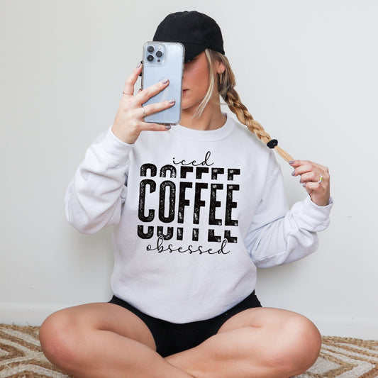 Iced coffee obsessed PNG File