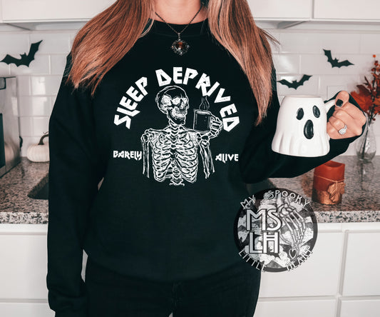 Sleep Deprived, Barely Alive -Black Garment