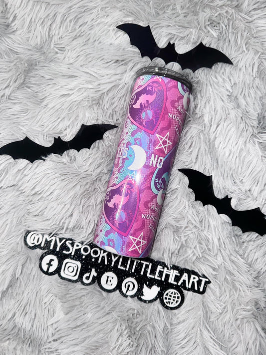 Witchy Pastel Bats & ouija Shimmer 20oz Tumbler