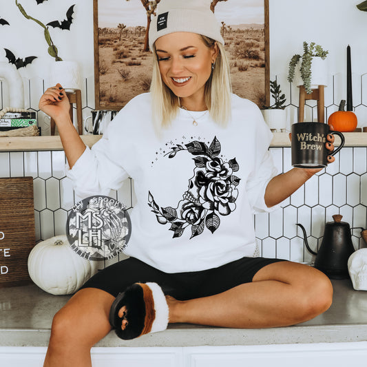 Moon Skull and Roses