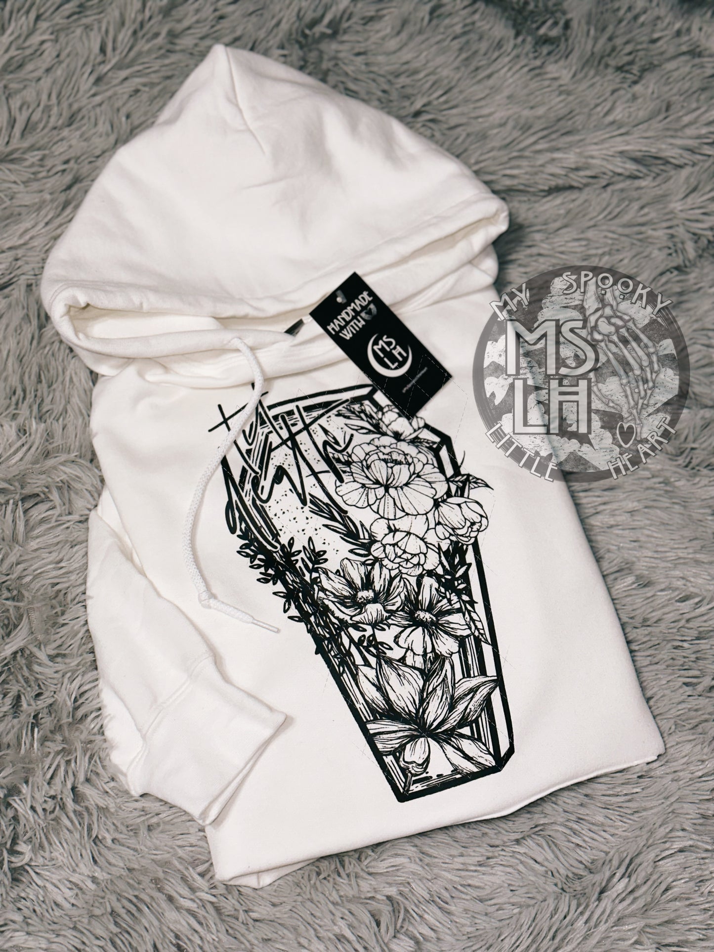 Til Death Coffin Floral