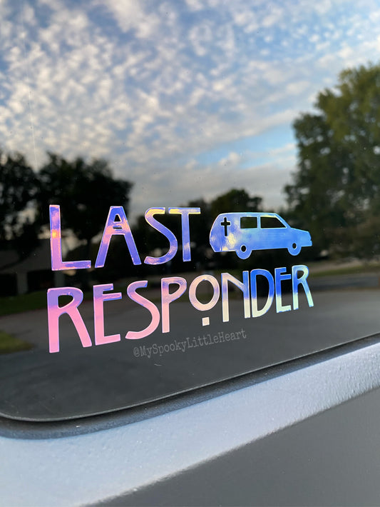 Last Responder Vinyl Decal
