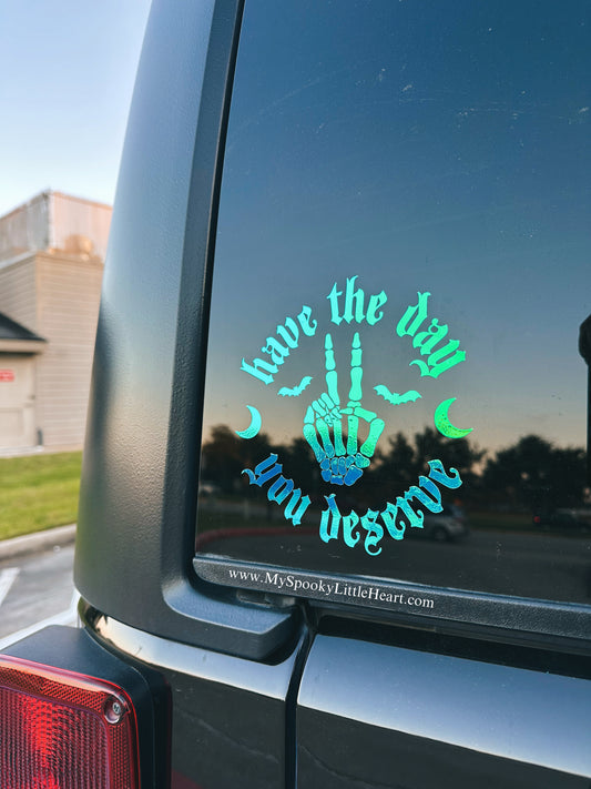 Have the day you deserve with Crescent Moons Vinyl Decal