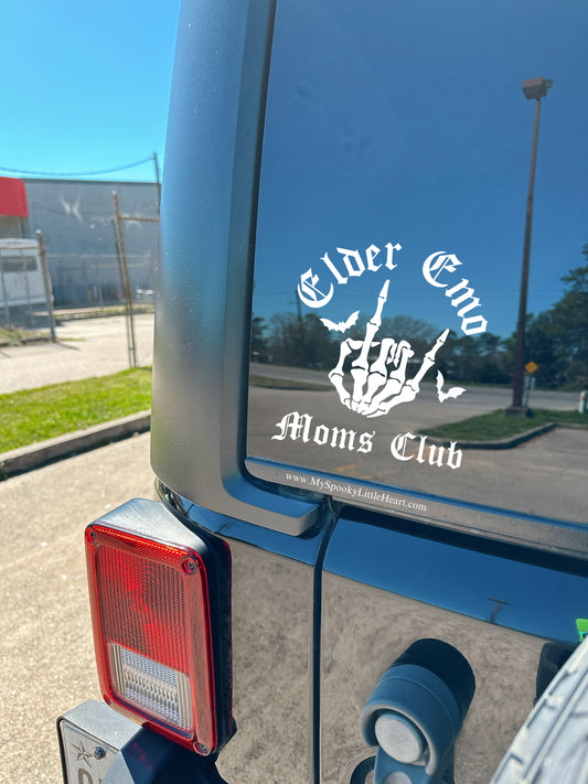 Elder Emo Mom's Club Vinyl Decal