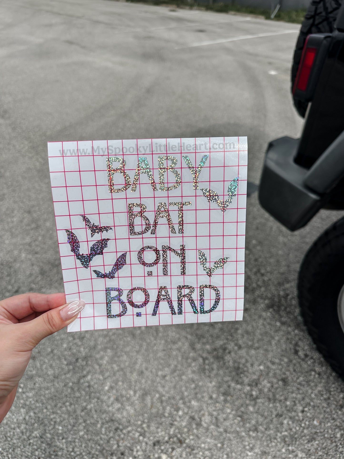 Baby Bat on Board Vinyl Decal