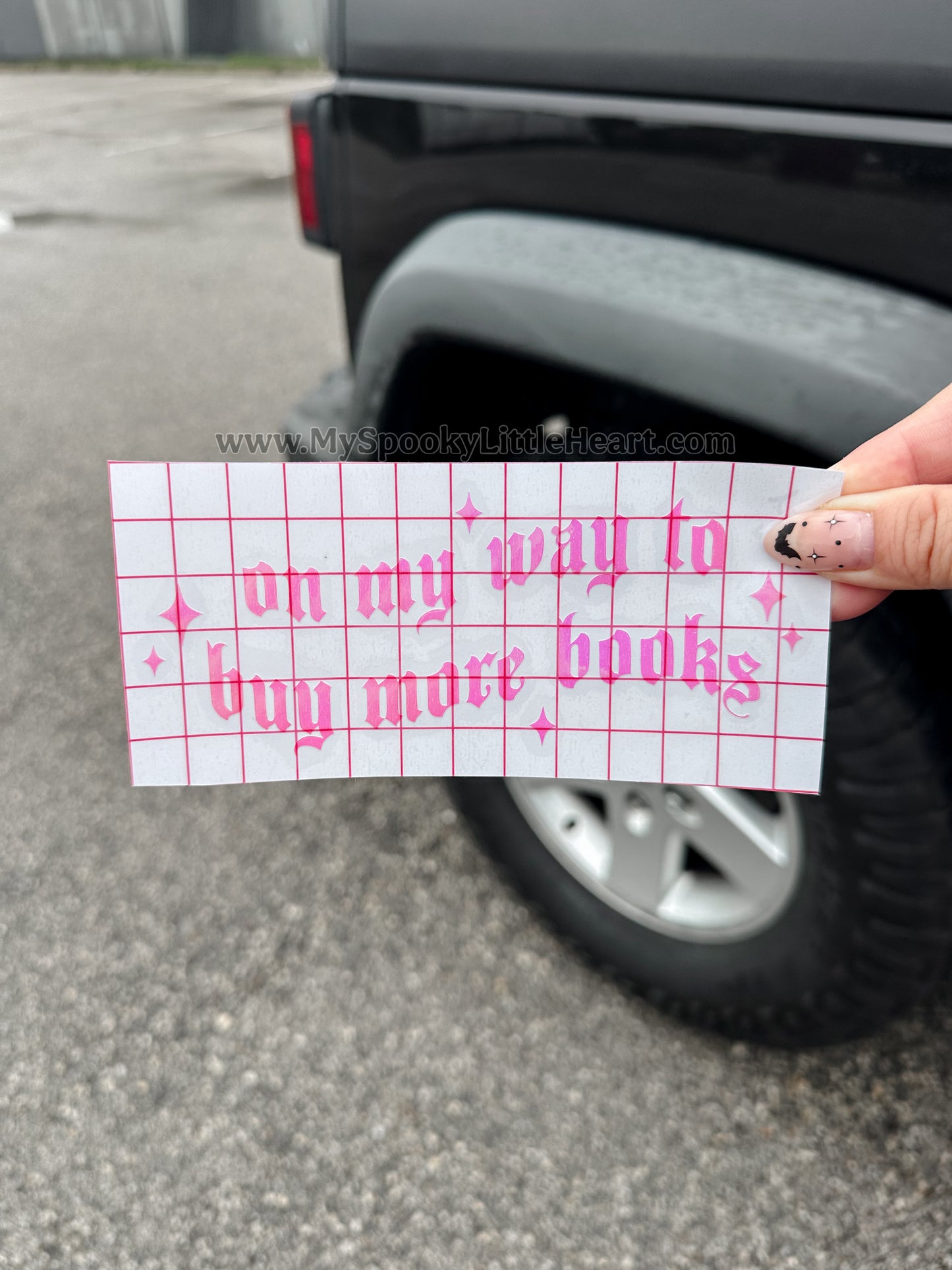 On my way to buy more Books MSLH Exclusive Vinyl Decal