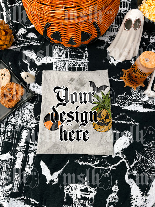 SummerWeen - Spooky Picnic Comfort Colors 1745 Smoke Shirt Mockup