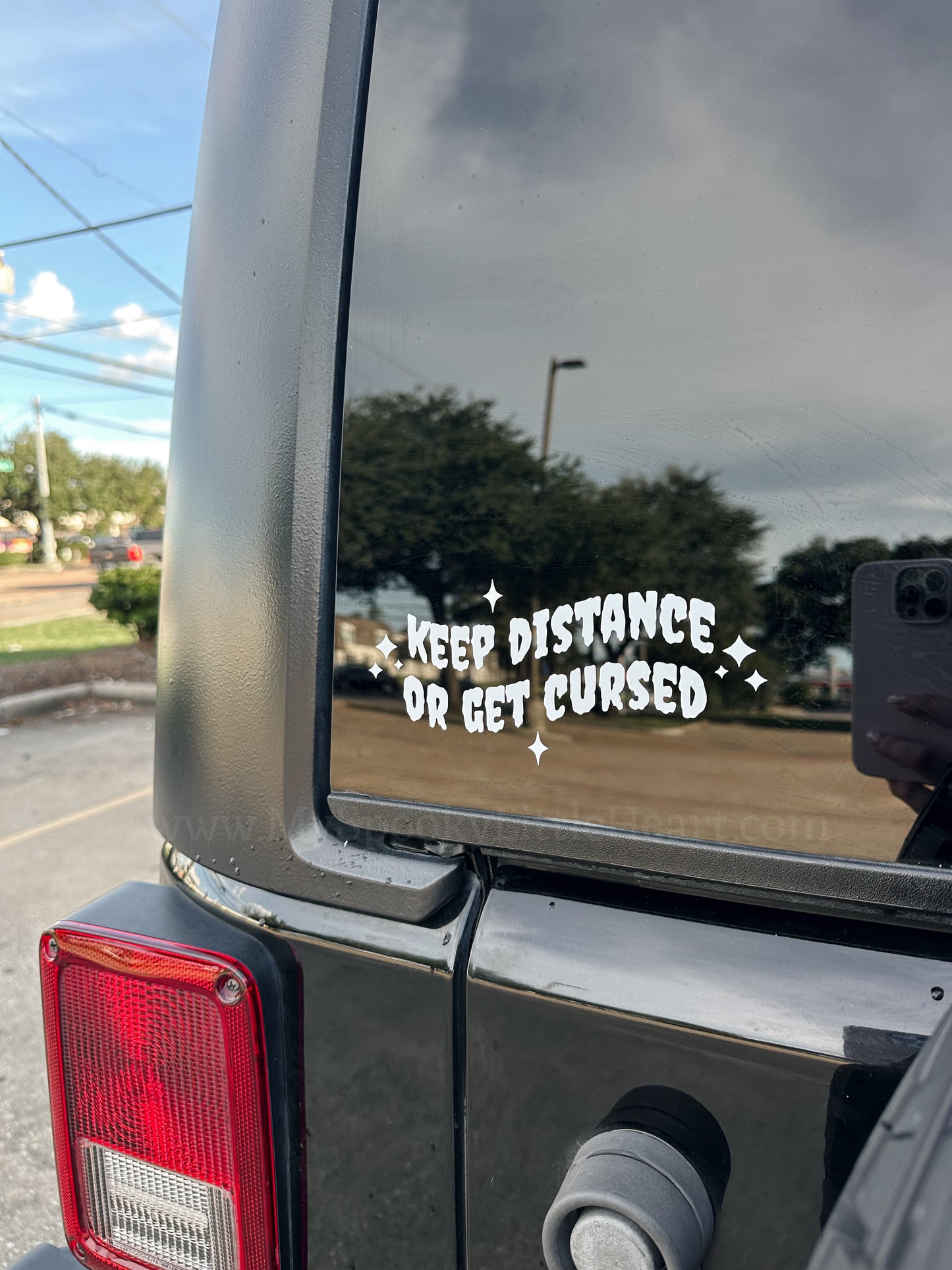Keep distance or get cursed MSLH Vinyl Decal