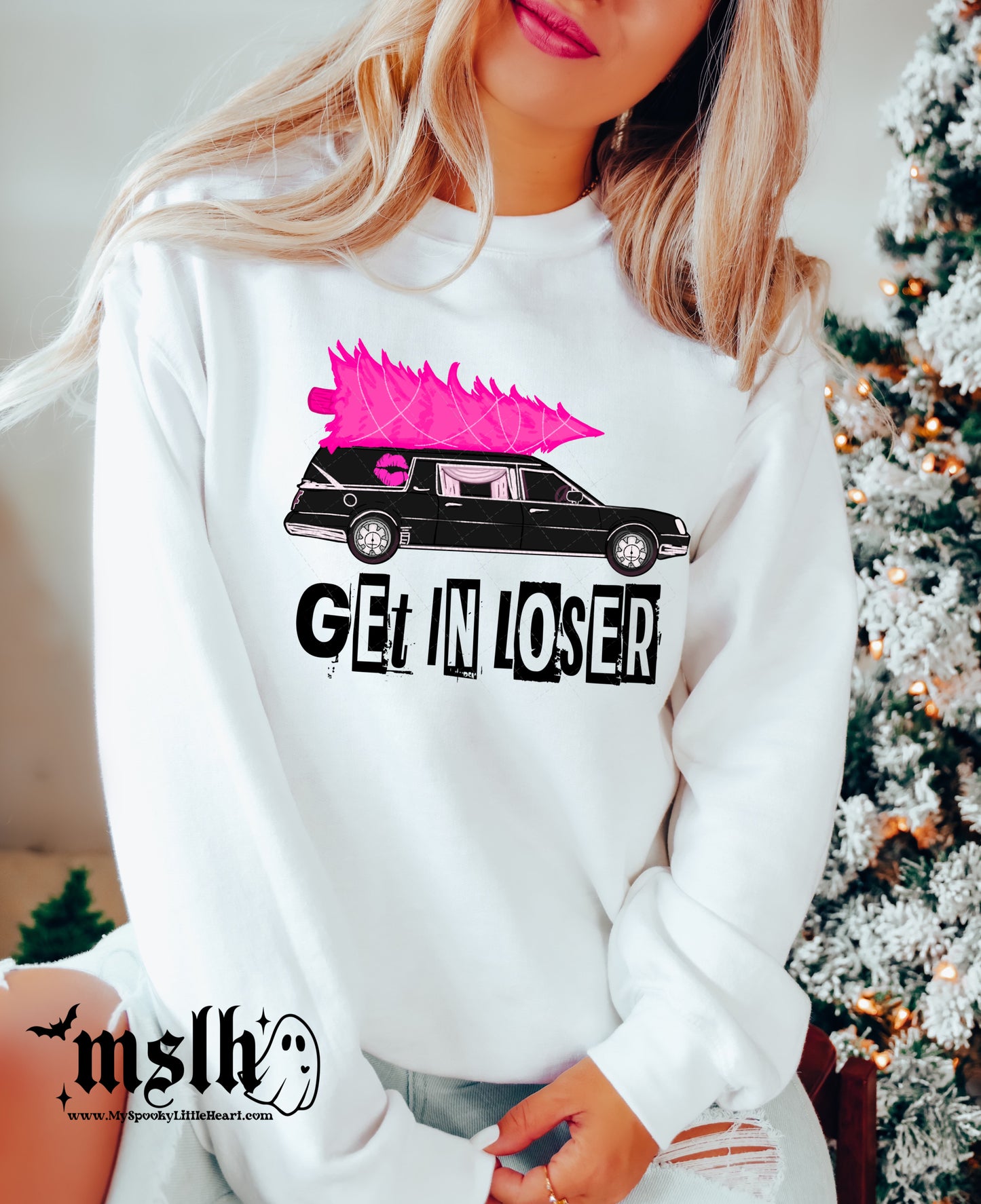 Get in Loser Pink Tree Hearse