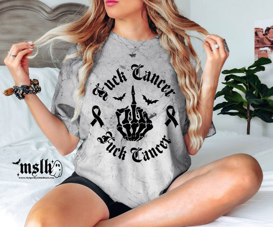 Fuck Cancer with ribbons PNG File