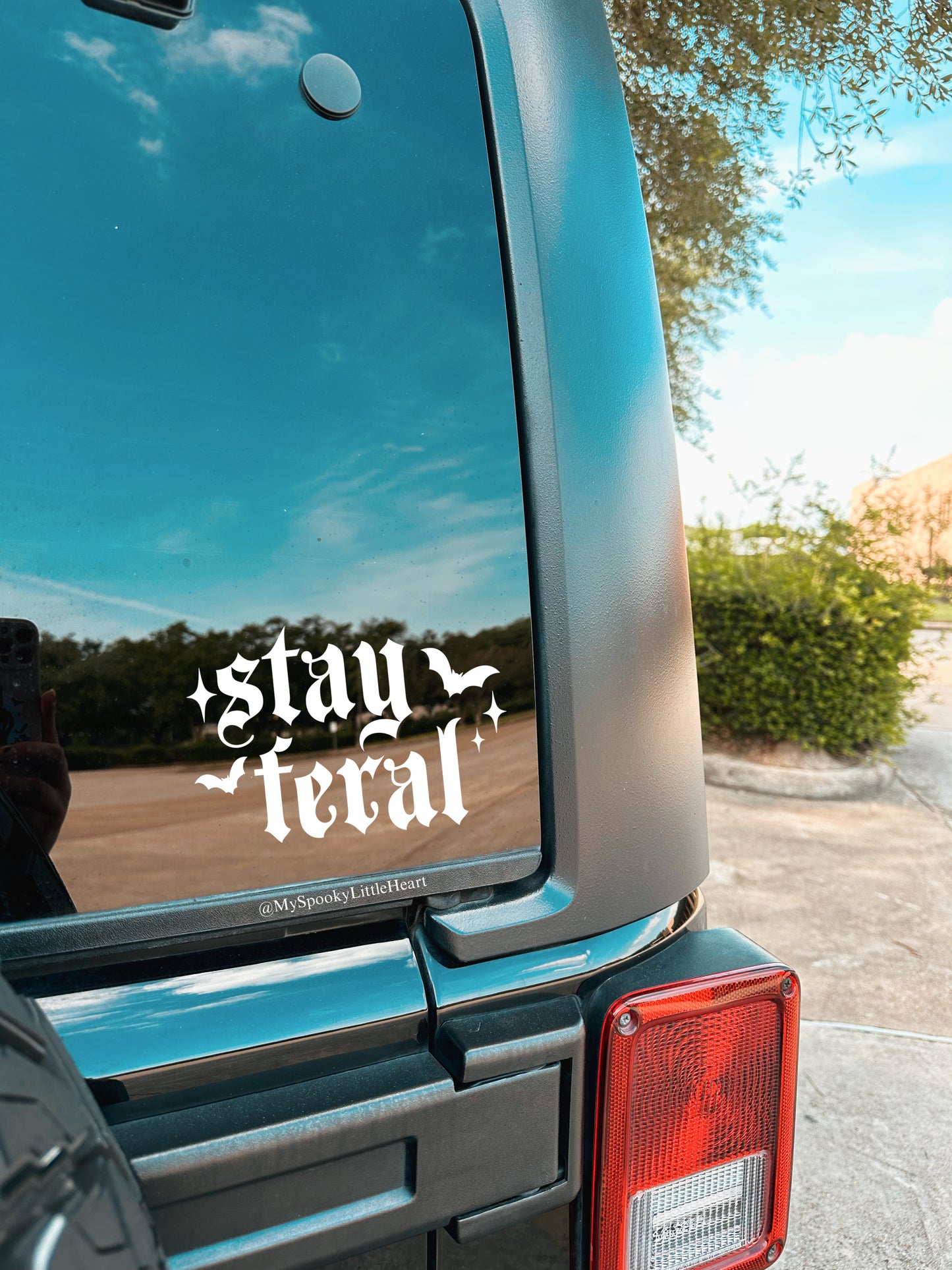 Stay Feral with Bats Vinyl Decal