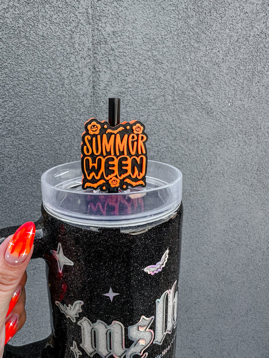 Summerween 8mm and 10mm Straw Topper for Tumblers -3D PRINTED