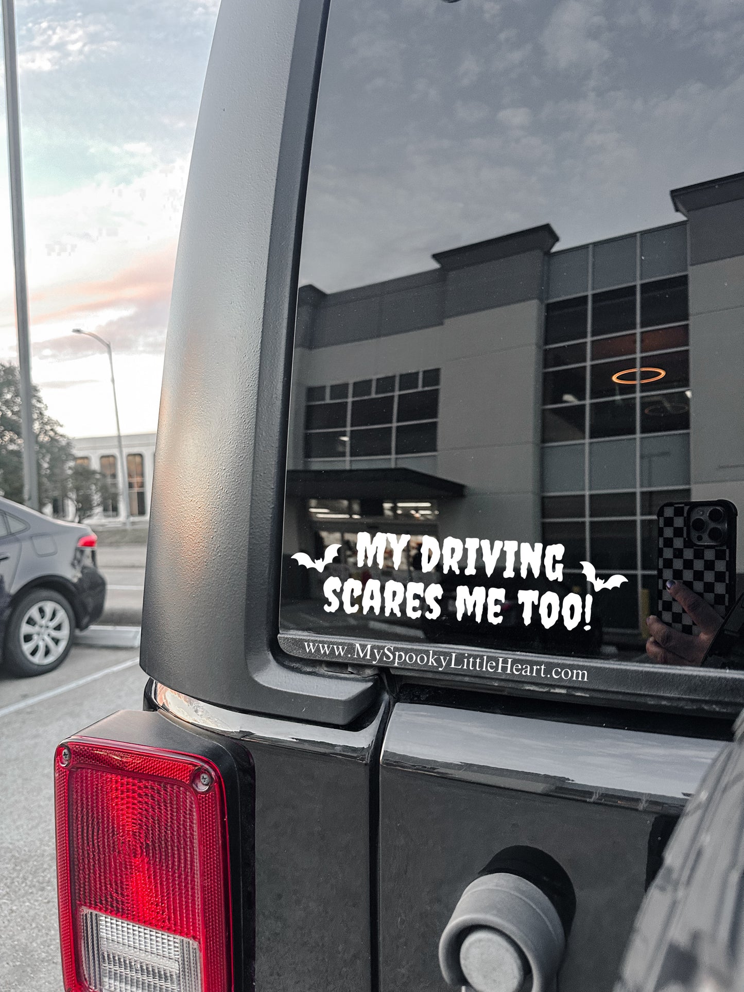 My Driving scares me too! Vinyl Decal