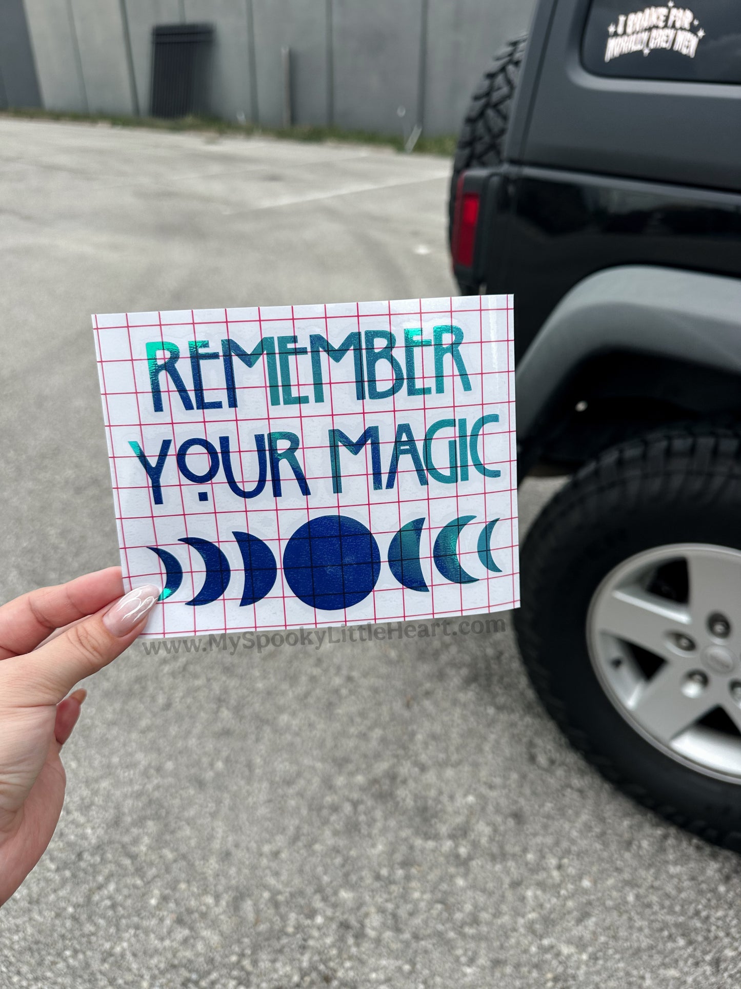 Remember your magic with Moon Phase MSLH Exclusive Vinyl Decal