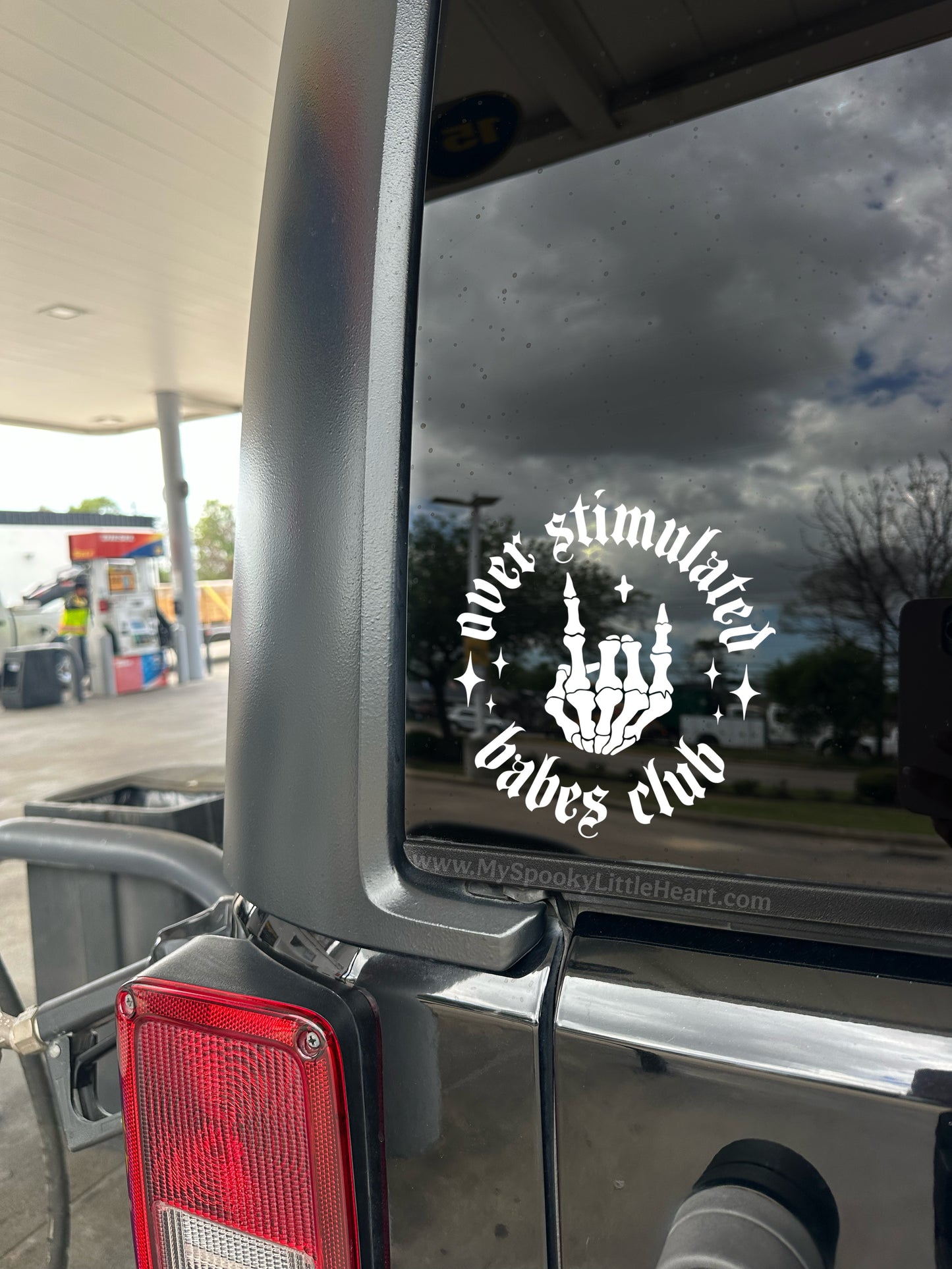 Overstimulated babes club with stars Vinyl Decal MSLH Exclusive