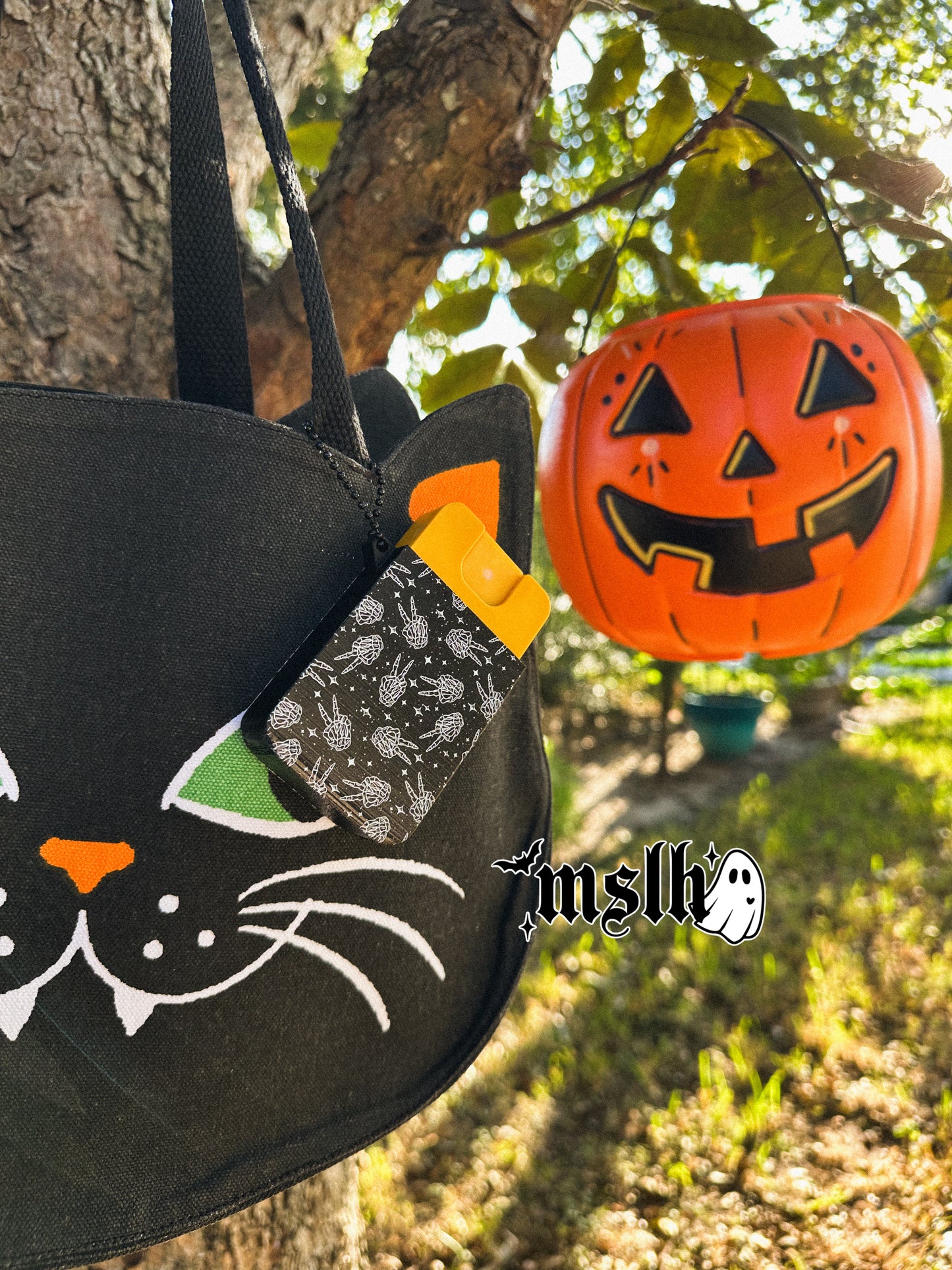 Skeleton Peace Hands Sanitizer holder Key Chain / Bag Charm -3D PRINTED