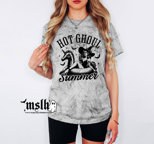 Hot Ghoul Summer Retro Vintage Unisex Dyed T-Shirt