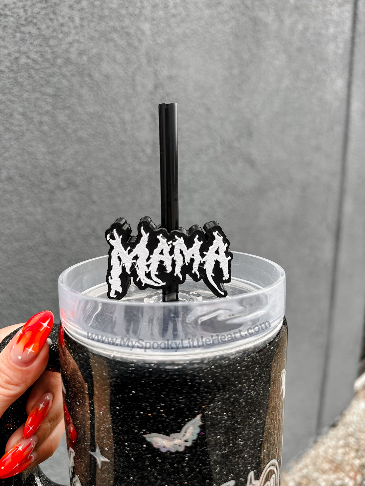 Metal Mama MSLH Exclusive 8mm and 10mm Straw Topper for Tumblers -3D PRINTED