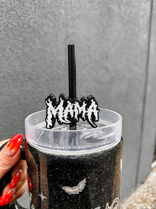 Metal Mama MSLH Exclusive 8mm and 10mm Straw Topper for Tumblers -3D PRINTED