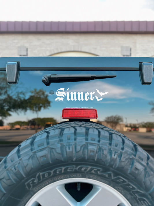 Sinner with bats Vinyl Decal