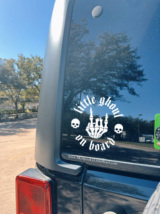 Little ghoul on board Vinyl Decal