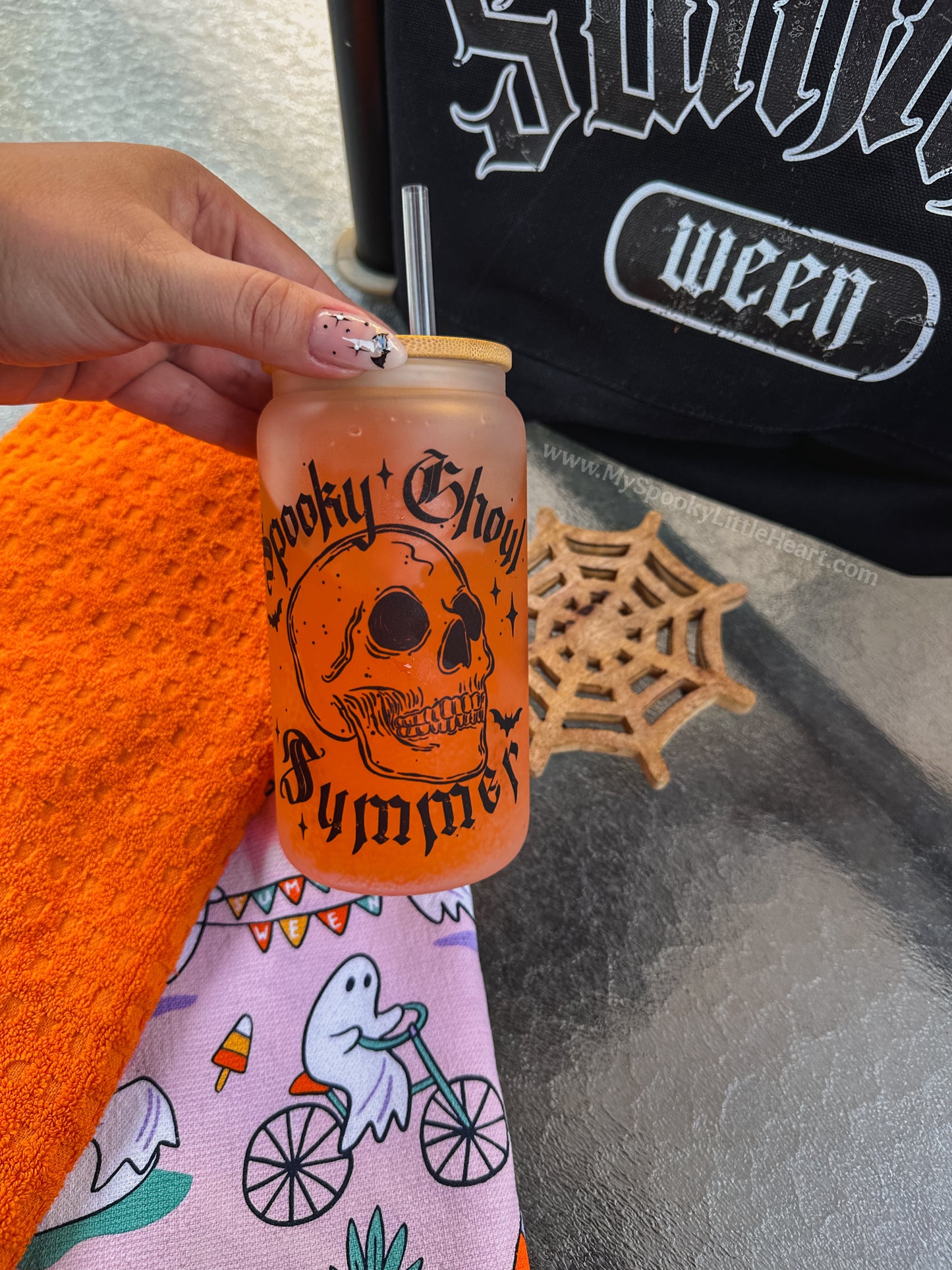 Spooky Ghoul Summer MSLH Exclusive 16oz Glass Cup