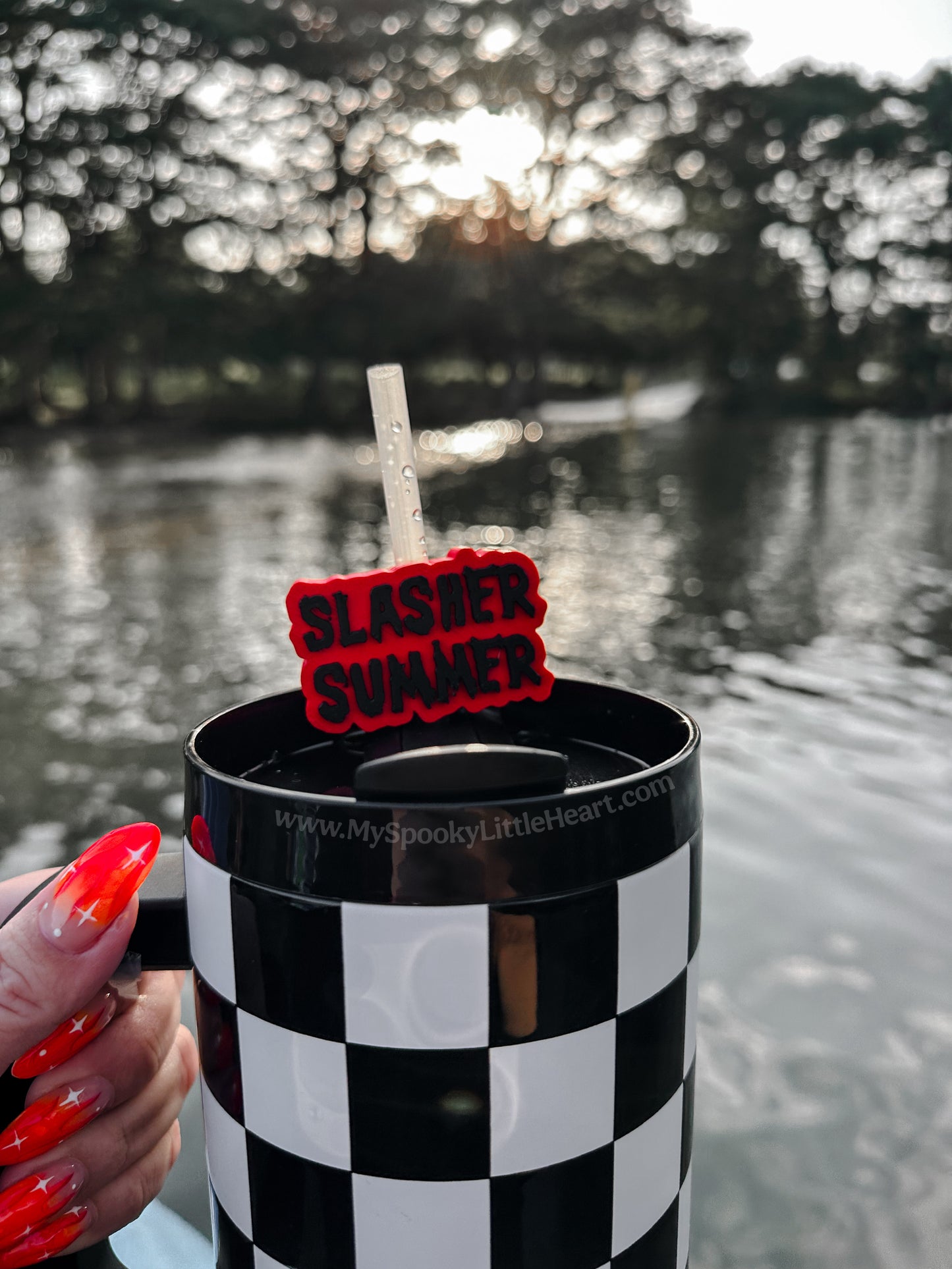 Slasher Summer MSLH Exclusive 8mm and 10mm Straw Topper for Tumblers -3D PRINTED