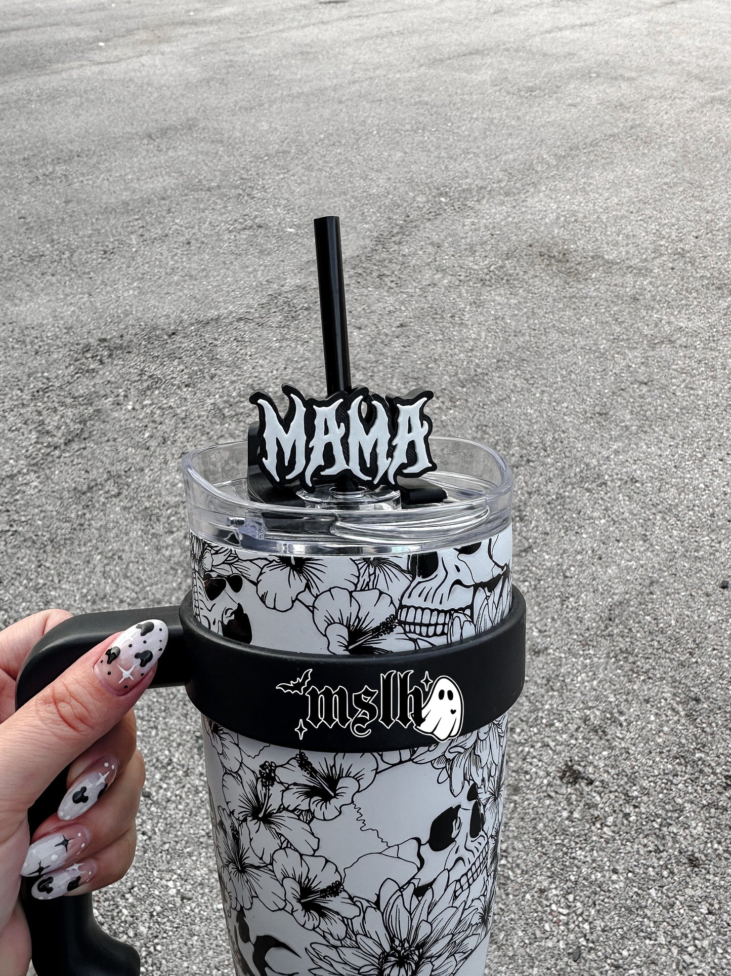 Metal Mama MSLH Exclusive 8mm and 10mm Straw Topper for Tumblers -3D PRINTED