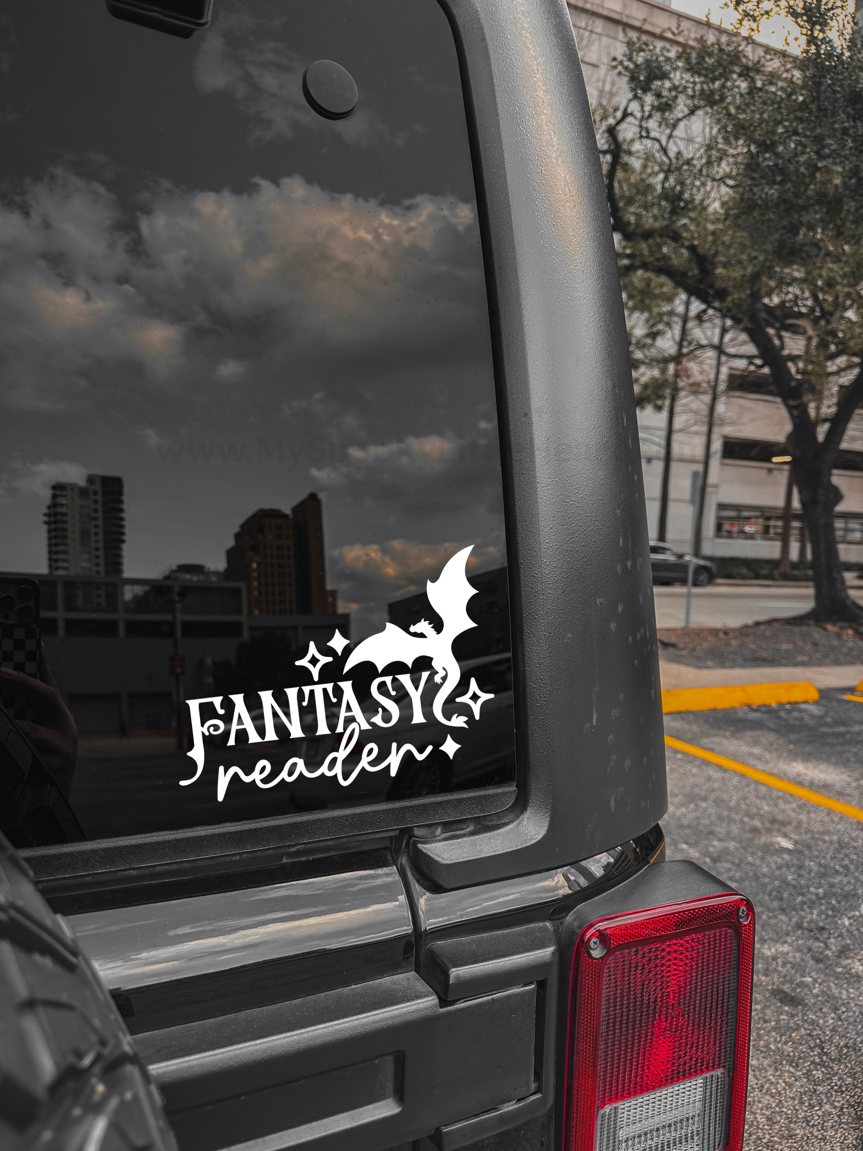 Fantasy Reader Vinyl Decal – My Spooky Little Heart, LLC