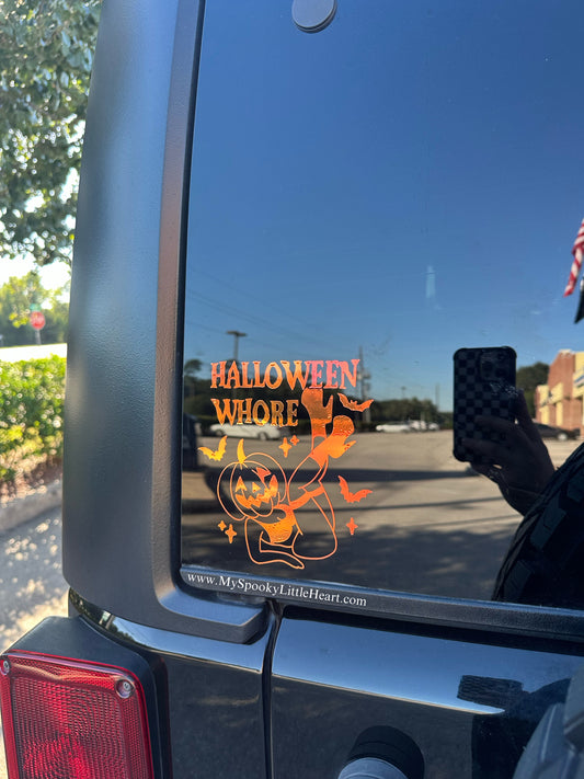 Halloween Whore Vinyl Decal