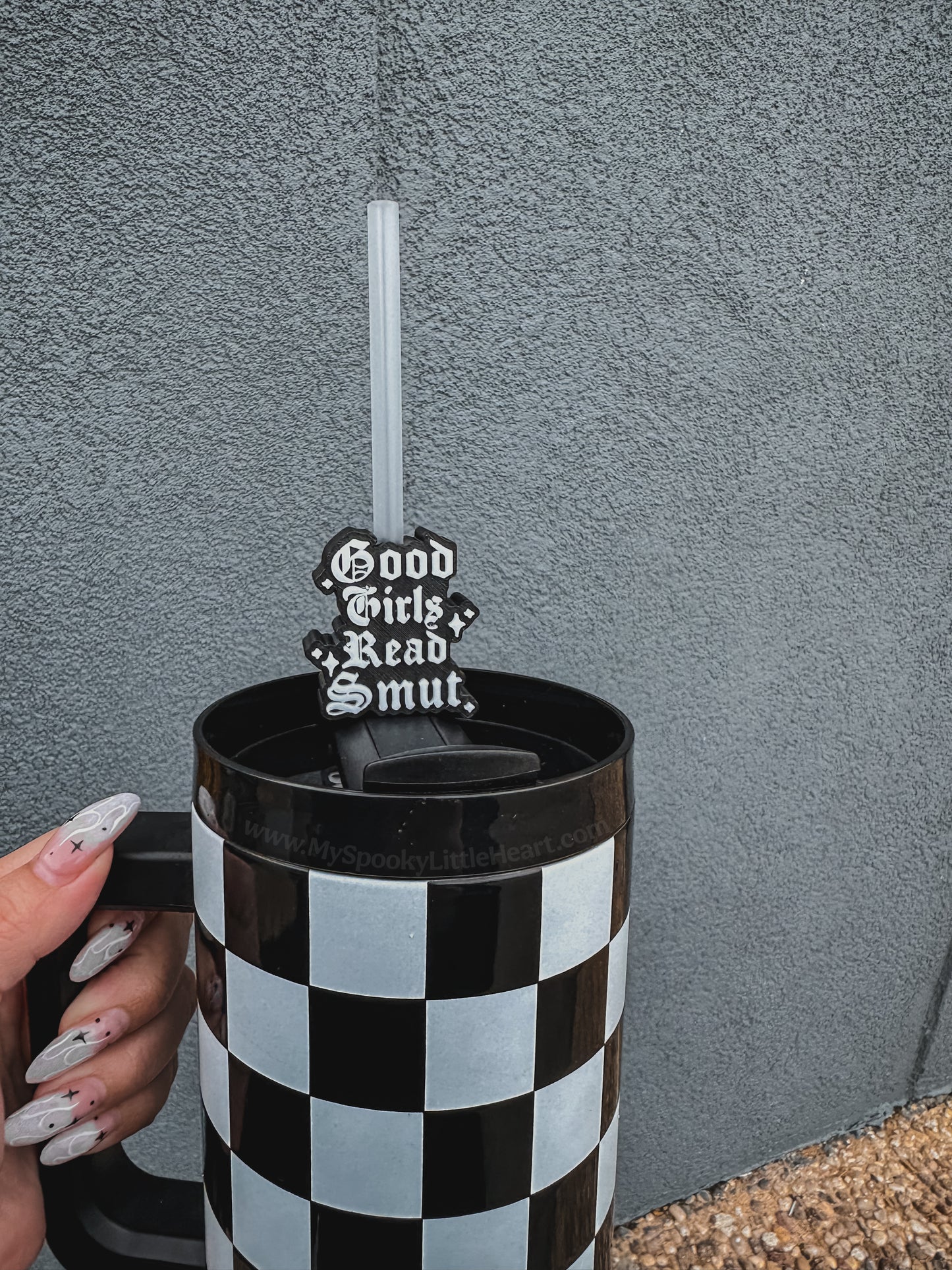Good Girls Read Smut MSLH Exclusive 8mm and 10mm Straw Topper for Tumblers -3D PRINTED