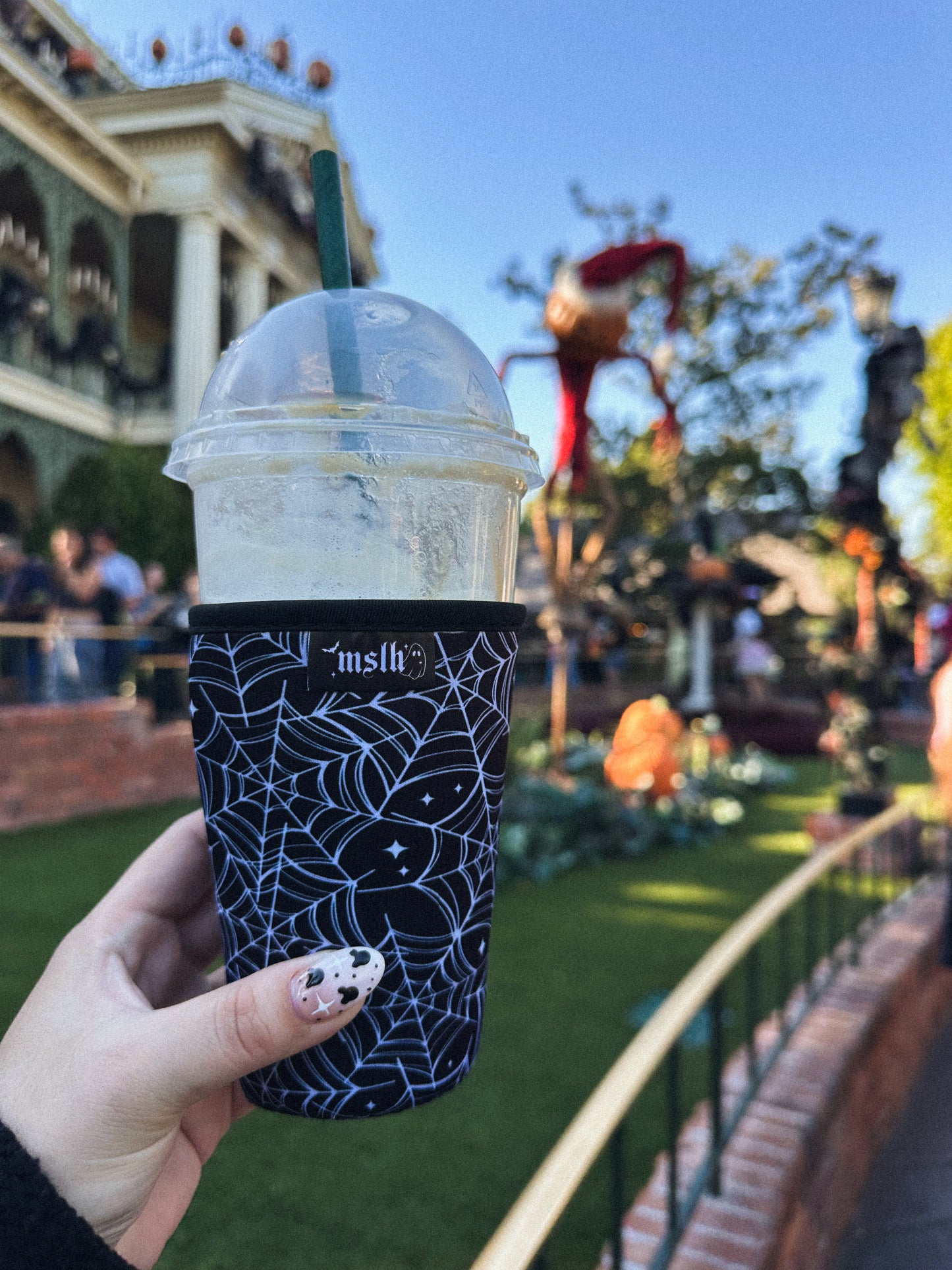 Spiderweb with sparkles Drink/Cup Sleeve