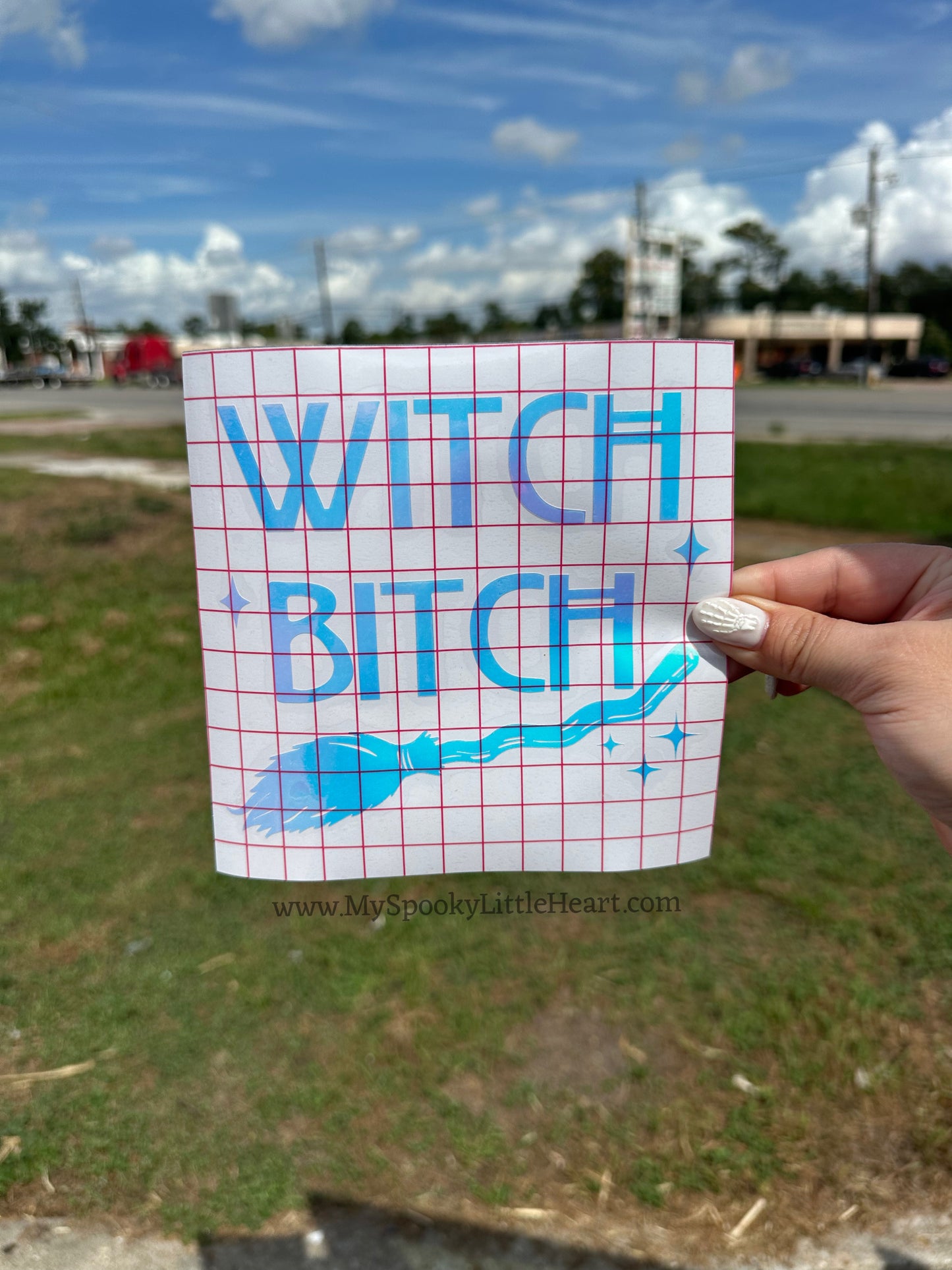 Witch B!tch with Witch Broom MSLH Exclusive Vinyl Decal