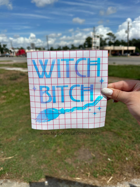 Witch B!tch with Witch Broom MSLH Exclusive Vinyl Decal