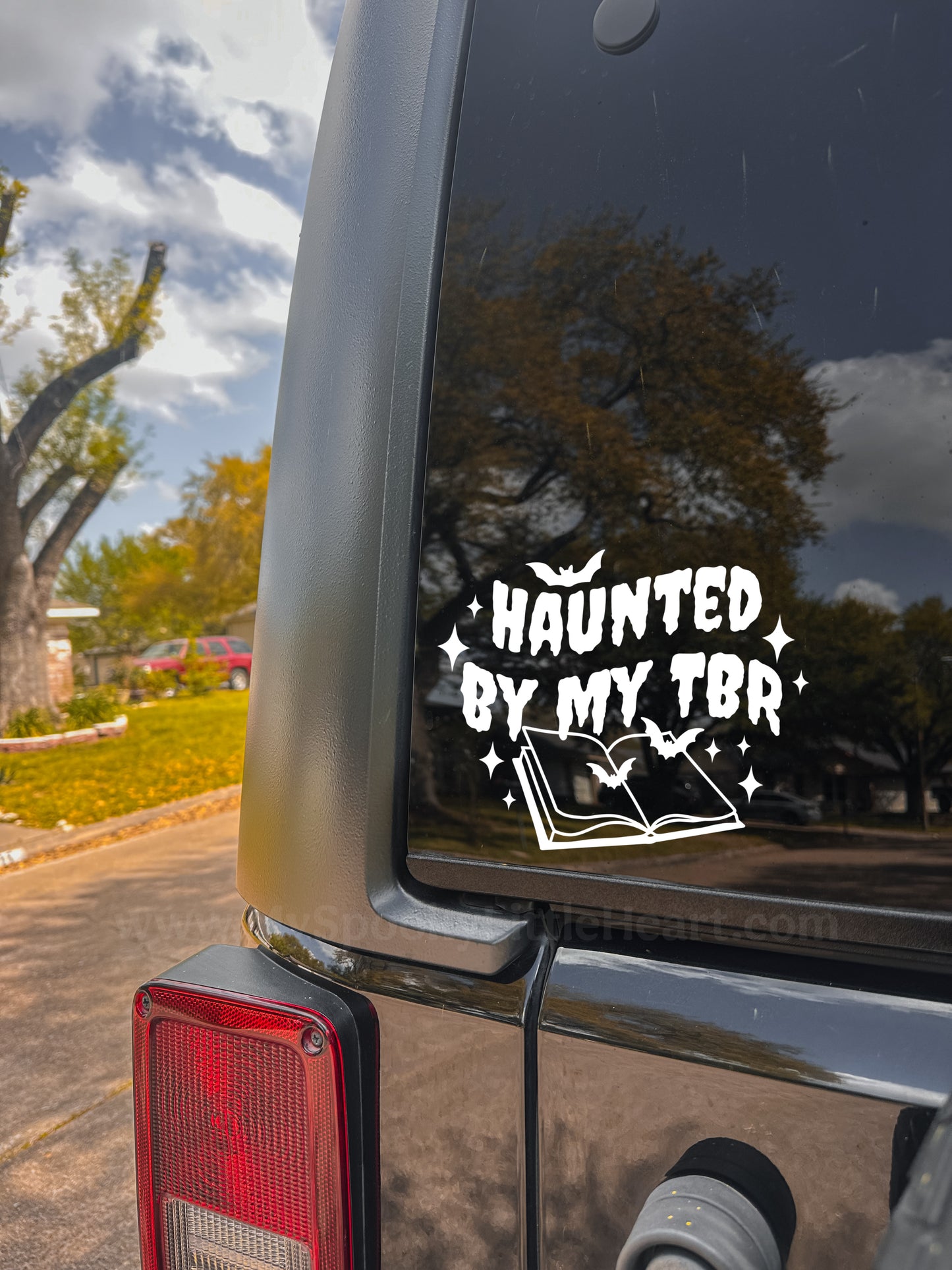 Haunted by my TBR MSLH Exclusive Vinyl Decal