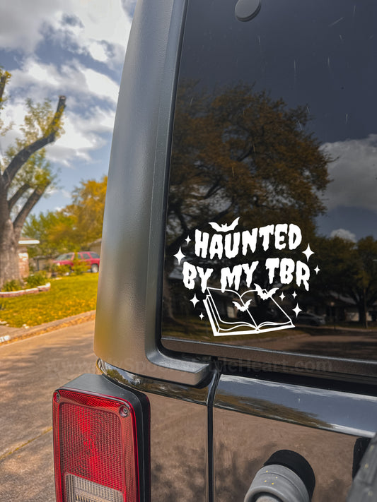 Haunted by my TBR MSLH Exclusive Vinyl Decal