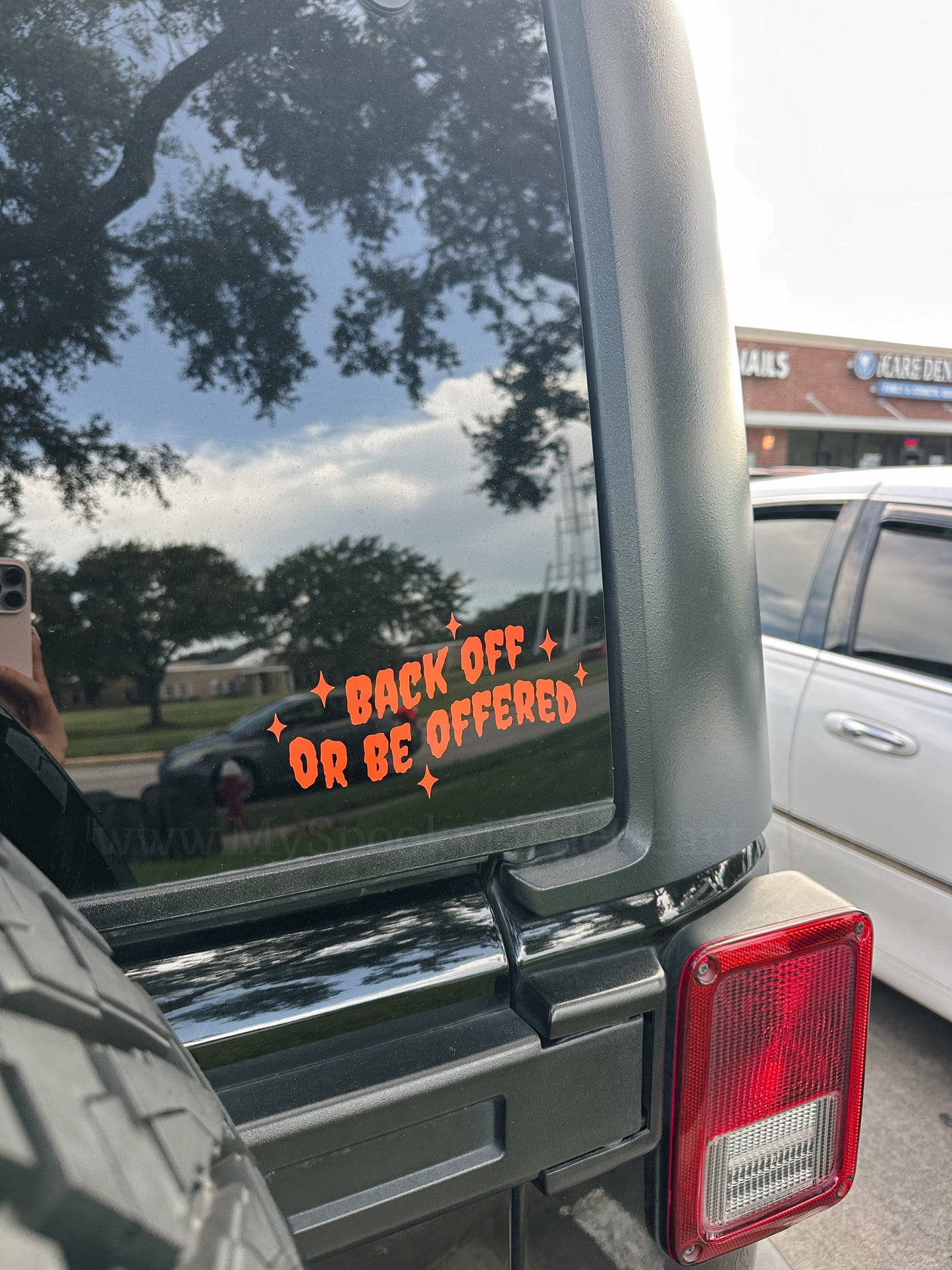 Back off or be offered MSLH Vinyl Decal