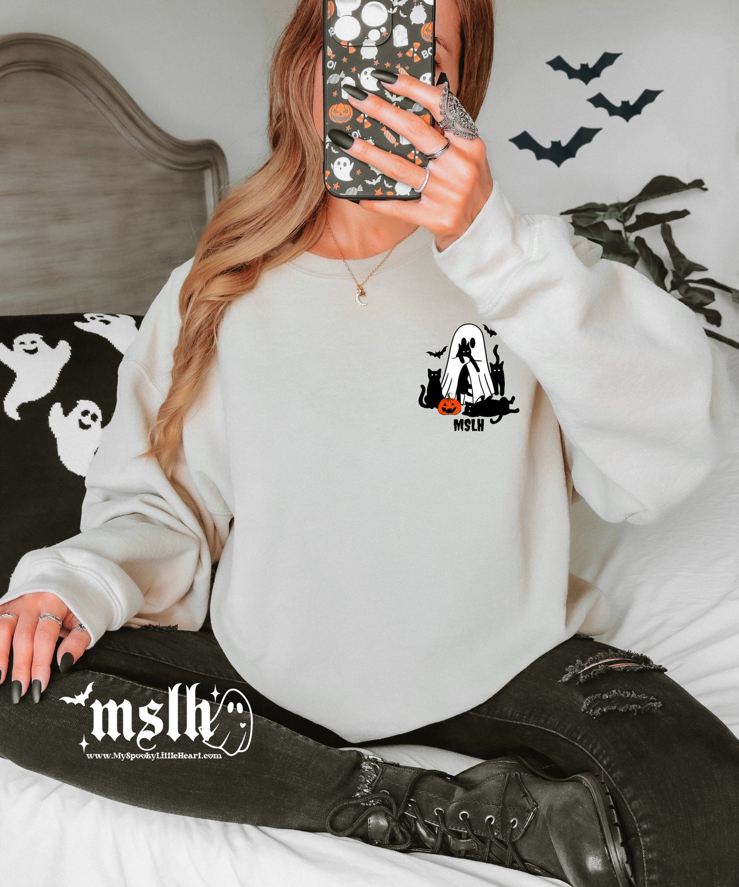 Spooky Cute Ghost with Cats MSLH Exclusive