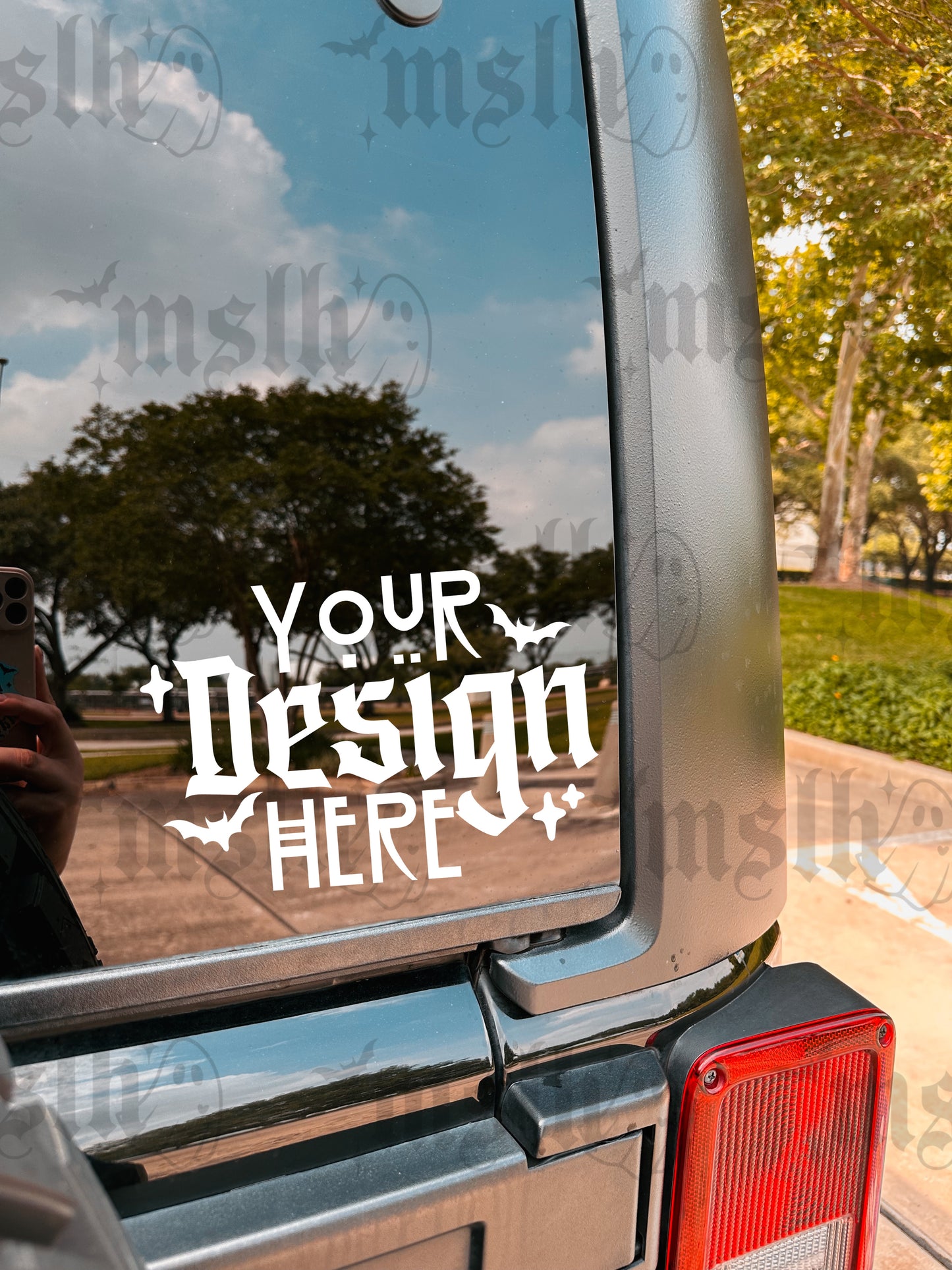 Decal Sticker SUV Mockup